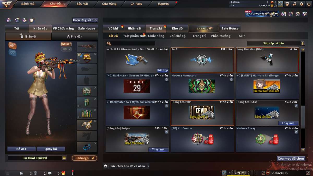 shop acc cf uy tin gia re